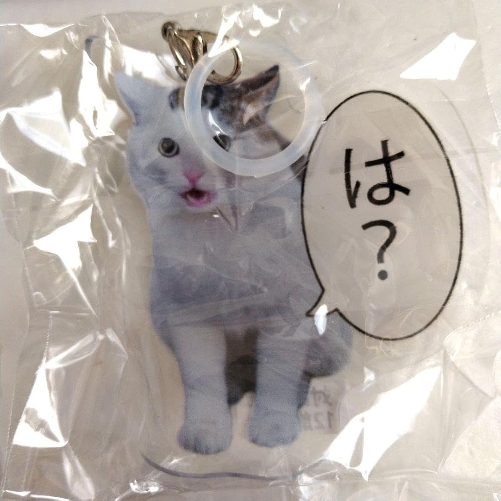 Amazon.co.jp: 猫 ミーム ソフト目印チャーム ガチャガチャ 4つ